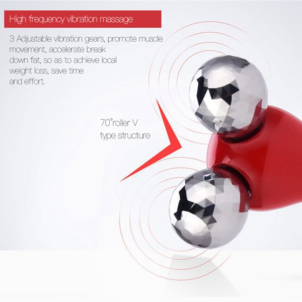 Face Instrument Vibration Acupuncture Massage Instrument Electric Roller Thin