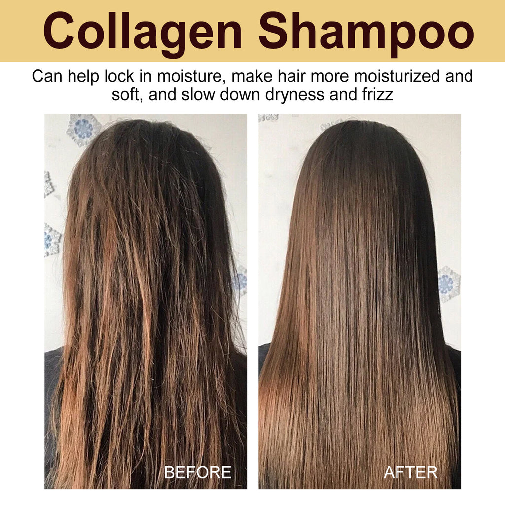 Collagen Shampoo Repair Damaged Hair Reduction