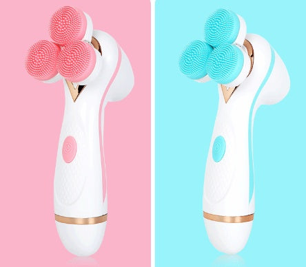 Electric Silicone Facial Cleanser Pore Cleansing Facial Washing Machine Chargeable Household Massage Facial Washing Machine Blackheads